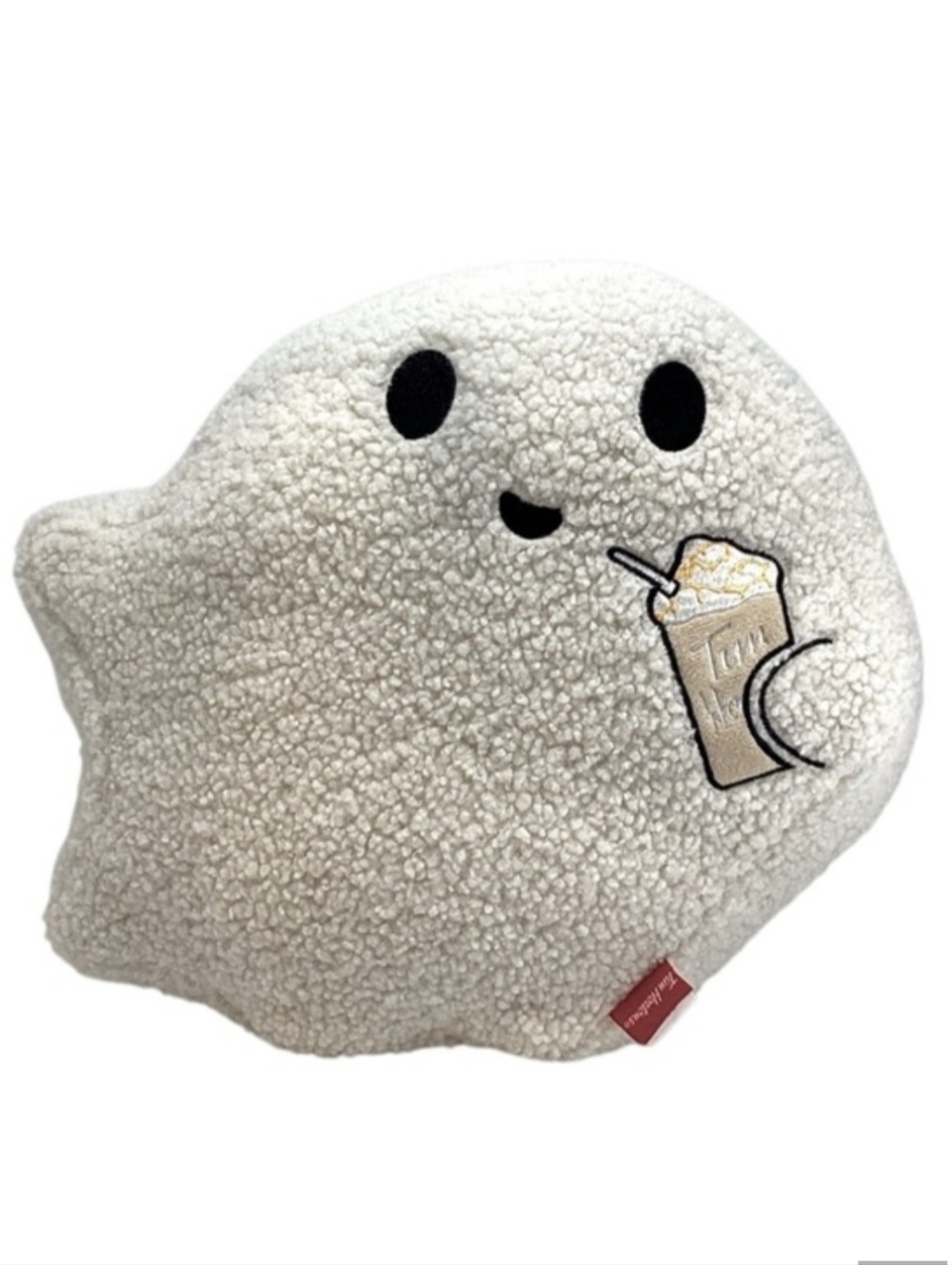 💚 Tim Hortons Ghost Shaped Sherpa Pillow